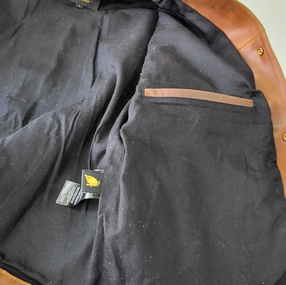 Cidu Vintage Brown Leather Jacket - Picture 3 of 8